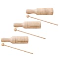 Westco Educational Products Medium Guiro Crow Sounders With Mallet, Brown, Pack Of 3 Sounders 1 thumbnail image