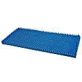 DMI® Convoluted Foam Bed Pad Mattress Topper, Hospital Size, 33"H x 72"W x 2"D, Blue