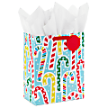 Hallmark 13" Large Christmas Gift Bag With Tissue Paper (Candy Canes on Blue) 1 thumbnail image
