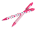 See Jane Work® Retractable Pens, Bold Point, 1.0 mm, Pink Barrel, Black Ink, Pack Of 2