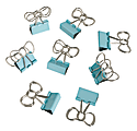 See Jane Work® Binder Clips, Bow Clips, Blue, Pack Of 8 1 thumbnail image