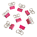 See Jane Work® Binder Clips, Bow Clips, Pink, Pack Of 8 1 thumbnail image