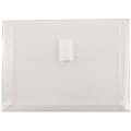 JAM Paper® Plastic Booklet Envelopes, 1" Expansion, 5 1/2" x 7 1/2", Hook & Loop Closure, Clear, Pack Of 12 1 thumbnail image