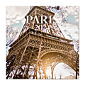 2024 TF Publishing Bilingual Monthly Wall Calendar, 12" x 12", Paris, January To December