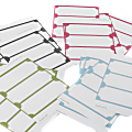 See Jane Work® Permanent Self-Adhesive Labels, 36591, Rectangular Die-Cut, Assorted Colors, Pack Of 72 1 thumbnail image