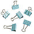 See Jane Work® Binder Clips, Blue, Pack Of 6 1 thumbnail image