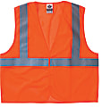 Ergodyne GloWear® Safety Vest, 8210HL Economy Mesh Type-R Class 2, Large/X-Large, Orange
