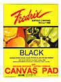 Fredrix Black Canvas Pad, 16" x 20", 10 Sheets