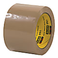 3M® 375 Carton Sealing Tape, 3" x 55 Yd., Tan, Case Of 24