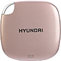 Hyundai 256GB Portable External Solid State Drive, HTESD250RG, Rose Gold