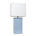 Lalia Home Lexington Table Lamp, 21"H, White/Periwinkle