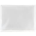 JAM Paper® Plastic Envelopes, Zipper Closure, Letter-Size, 9 3/4" x 13", Clear, Pack Of 12 1 thumbnail image