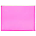 JAM Paper® #10 Plastic Envelopes, Zipper Closure, Hot Pink, Pack Of 12 1 thumbnail image
