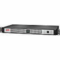 APC by Schneider Electric Smart-UPS 500VA Rack-mountable UPS - 1U Rack-mountable - AVR - 3 Hour Recharge - 2.70 Minute Stand-by - 120 V Input - 120 V AC Output - Sine Wave - Serial Port - 4 x NEMA 5-15R - 4 x Battery/Surge Outlet