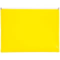 JAM Paper® #10 Plastic Envelopes, Zipper Closure, Yellow, Pack Of 12 1 thumbnail image