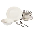 Gibson Everyday Yarbury 16-Piece Fine Ceramic Dinnerware Set, White 1 thumbnail image