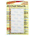 Miller Studio Removable Magic Mounts®, Chart Mounts, 1" x 1", White, 40 Tabs Per Pack, Set Of 6 Packs