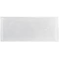 JAM Paper® #10 Plastic Business Envelopes, Tuck Flap Closure, Clear, Pack Of 12