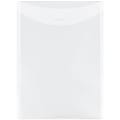 JAM Paper® Plastic Envelopes, Letter-Size, 9 7/8" x 11 3/4", Clear, Pack Of 12