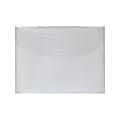 JAM Paper® Plastic Envelopes, 5 1/2" x 7 3/8", Clear, Pack Of 12