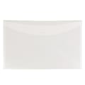 JAM Paper® Plastic Envelopes, 6" x 9", Clear, Pack Of 12