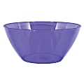 Amscan 5-Quart Plastic Bowls, 11" x 6", New Purple, Set Of 5 Bowls