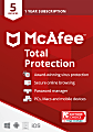 McAfee® Total Protection, For 5 Devices, Antivirus Security Software, 1-Year Subscription, Product Key 1 thumbnail image