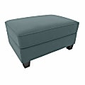Bush® Furniture Stockton Storage Ottoman, Turkish Blue Herringbone Fabric, Standard Delivery 1 thumbnail image