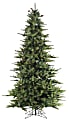 Fraser Hill Farm 7 1/2' Southern Peace Pine Artificial Christmas Tree, Green/Black