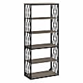 kathy ireland® Home by Bush Business Furniture City Park Industrial 73"H 5-Shelf Bookcase, Driftwood Gray, Standard Delivery 1 thumbnail image