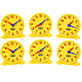 Didax 5" Student Clocks, Multicolor, Grades 1-2, Set Of 6 Clocks