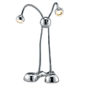 Adesso® Alien LED Desk Lamp, 19"H, Chrome Base/Shade