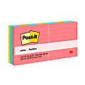 Post-it Notes, 3 in x 3 in, 6 Pads, 100 Sheets/Pad, Clean Removal, Poptimistic Collection, Lined