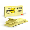 Post-it® Pop Up Notes, 3 x 3 in, 6 Lined Sticky Note Pads, 100 Sheets/Pad, Accordion Sticky Notes Works with Pop Up Dispenser, Canary Yellow 1 thumbnail image