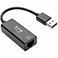 Tripp Lite USB 3.0 SuperSpeed to Gigabit Ethernet Adapter RJ45 10/100/1000 Mbps - Network adapter - USB 3.0 - Gigabit Ethernet - black 1 thumbnail image