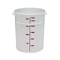 Cambro Food Storage Container, 22 Qt, White