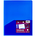Avery® Translucent Two Pocket Water Resistant Folder, 8-1/2" x 11", Blue, 1 Folder