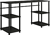 Ameriwood™ Home Condor Toolless 56"W Double Pedestal Computer Desk, Black