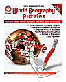 Mark Twain World Geography Puzzles Book, Grades 6 - 12