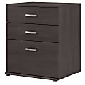 Bush® Business Furniture Universal Floor Storage Cabinet With Drawers, Storm Gray, Standard Delivery