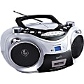 Supersonic Portable Bluetooth Audio System - 1x Disc Integrated - Silver LCD - 99 Programable Tracks - SC739BTSLVR 1 thumbnail image