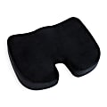 Mind Reader Ergonomic Orthopedic Seat Cushion, Memory Foam, 2-3/4"H x 13-1/2"W x 18"L, Black 1 thumbnail image
