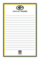 Markings by C.R. Gibson® Notepads, 5 1/8" x 8", Unruled, 100 Pages (50 Sheets), Green Bay Packers, Pack Of 2