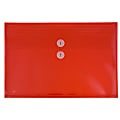 JAM Paper® Booklet Plastic Envelopes, Letter-Size, 9 3/4" x 13", Button & String Closure, Pink, Pack Of 12 1 thumbnail image