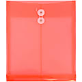 JAM Paper® Open-End Plastic Envelopes, Letter-Size, 9 3/4" x 11 3/4", Pink, Pack Of 12 1 thumbnail image