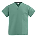 Medline ComfortEase™ 1-Pocket Reversible Unisex Scrub Top, X-Large, Jade