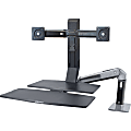 Ergotron WorkFit Mounting Arm For Flat-Panel Displays, Polished Black