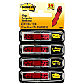 Post-it® Notes Arrow Flags, " Sign Here", 1/2", Red, 20 Flags Per Pad, Pack Of 4 Pads 1 thumbnail image