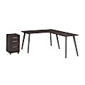 WorkPro Motiva 60"W Modern L-Shaped Office Desk With Rolling File Cabinet, Storm Gray, Installation Included 1 thumbnail image