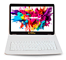 NEW LINSAY 10.1"Octa Core 128GB Storage Android 15 Tablet with White Crocodile Style Keyboard 1 thumbnail image